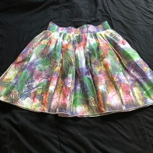 NWOT Signature8 Neon Palm Tree Skirt